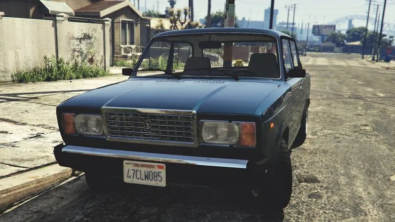 ВАЗ-2107 в GTA 5 — скриншот автора мода